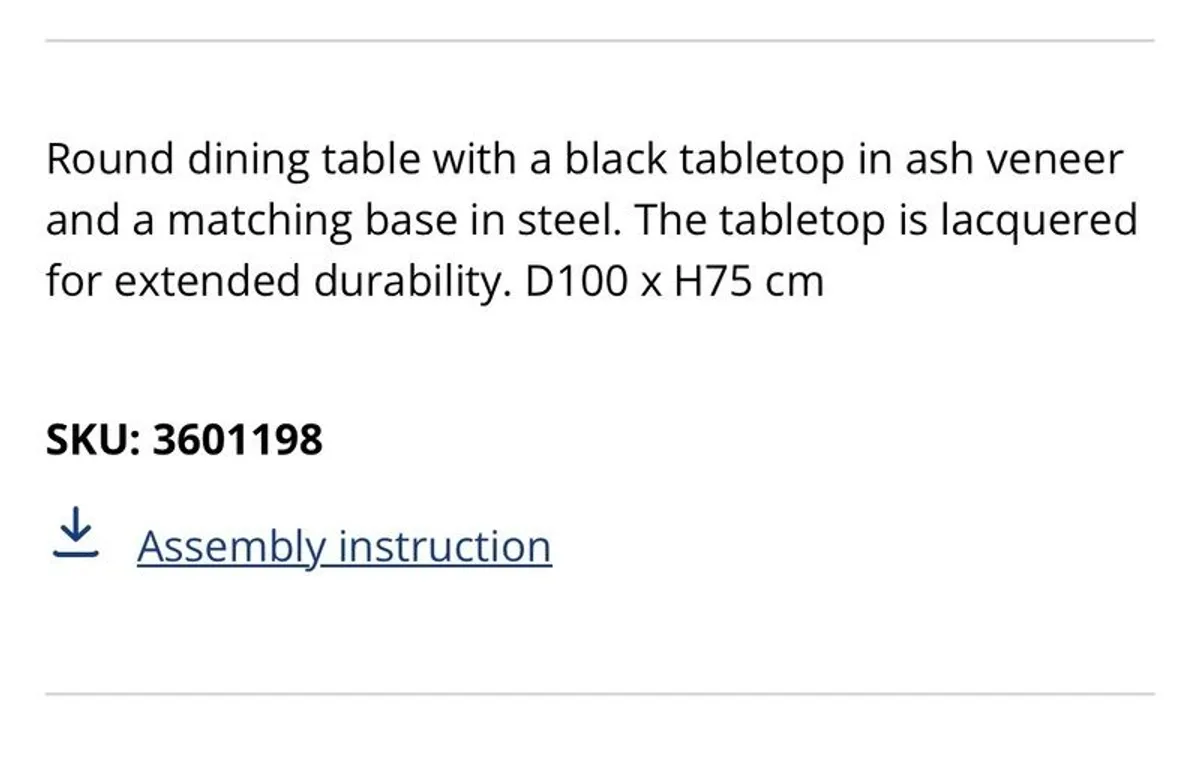 Black Round Table - Image 4