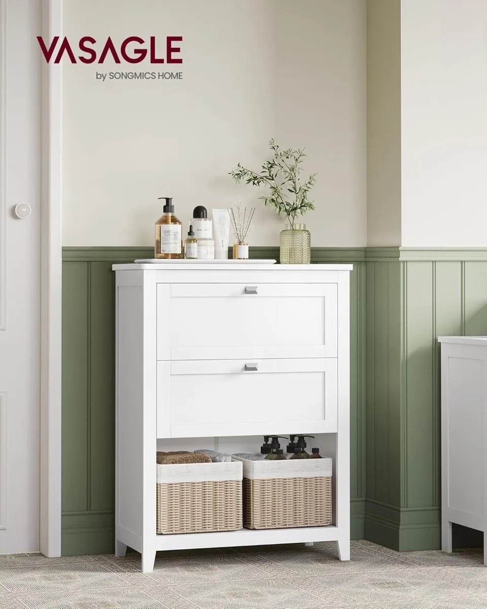 Bathroom Cabinet Storage 2 Drawers with 1 Set of - Image 2