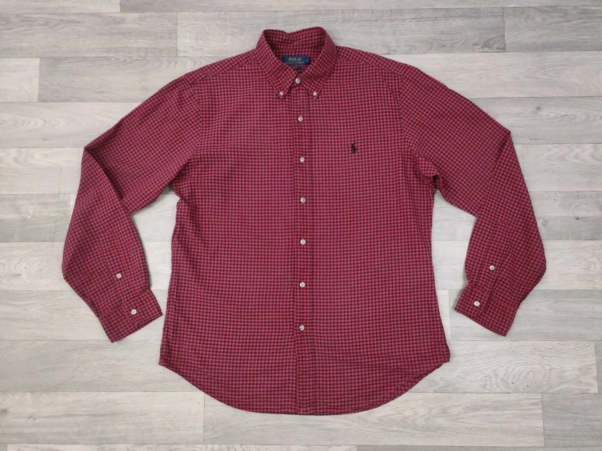 Ralph Lauren Button Down Check Shirt Mens Large - Image 1