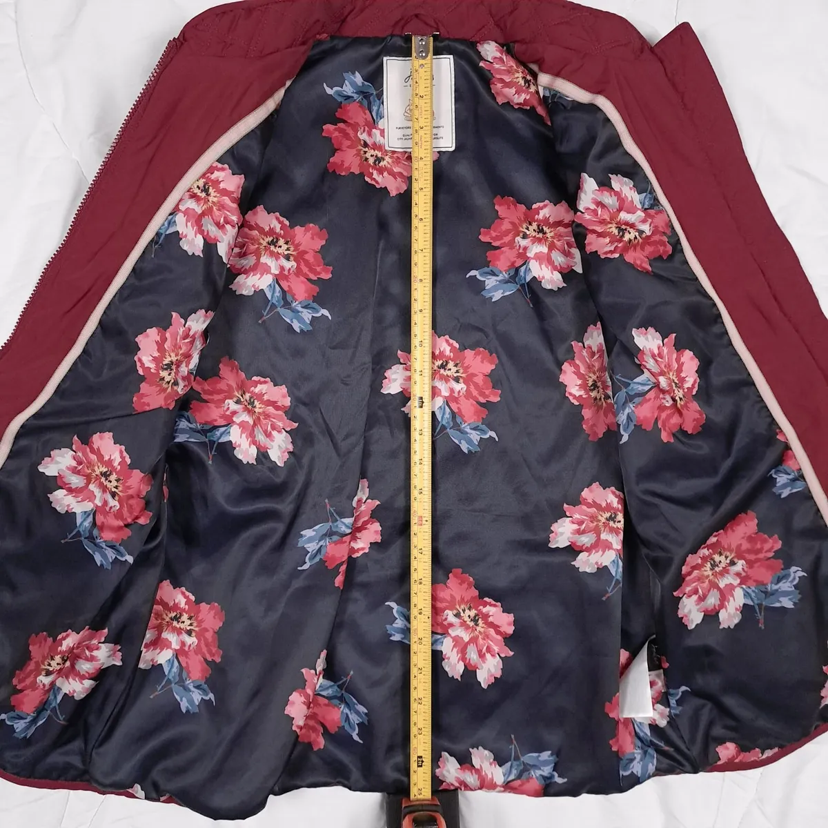 Joules Red Burgundy Quilted Gilet 14UK/42EU - Image 4