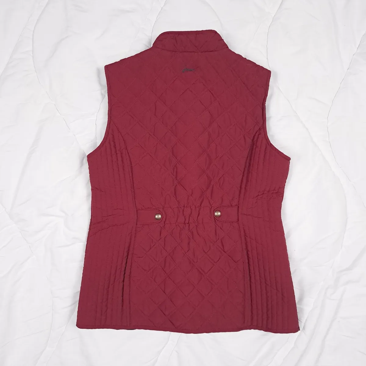 Joules Red Burgundy Quilted Gilet 14UK/42EU - Image 2