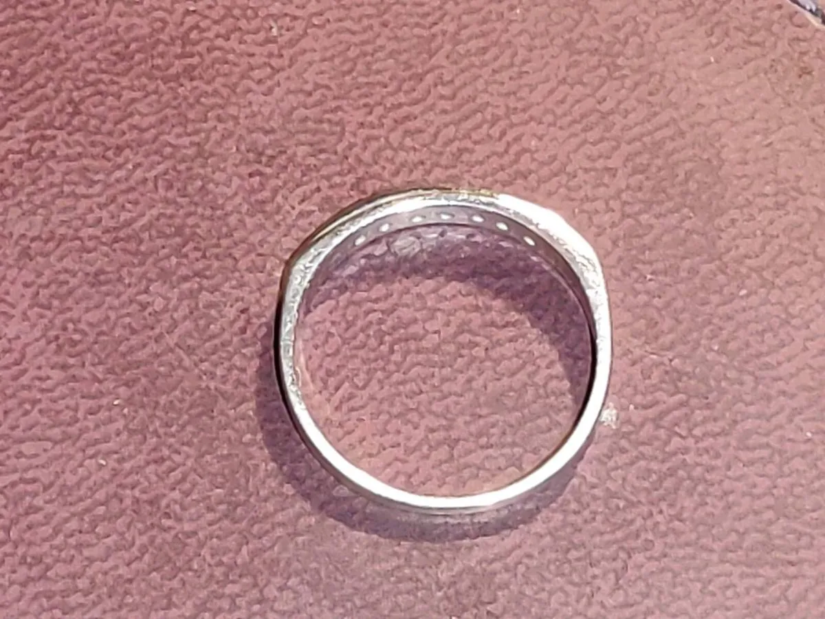 DIAMOND ETERNITY, 9CT White Gold New Dress Ring ! - Image 3