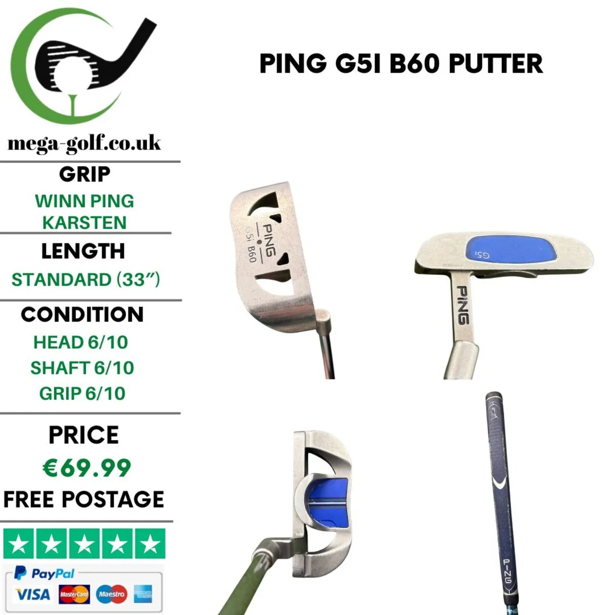 Ping G5i B60 Putter / 33'' - Image 1