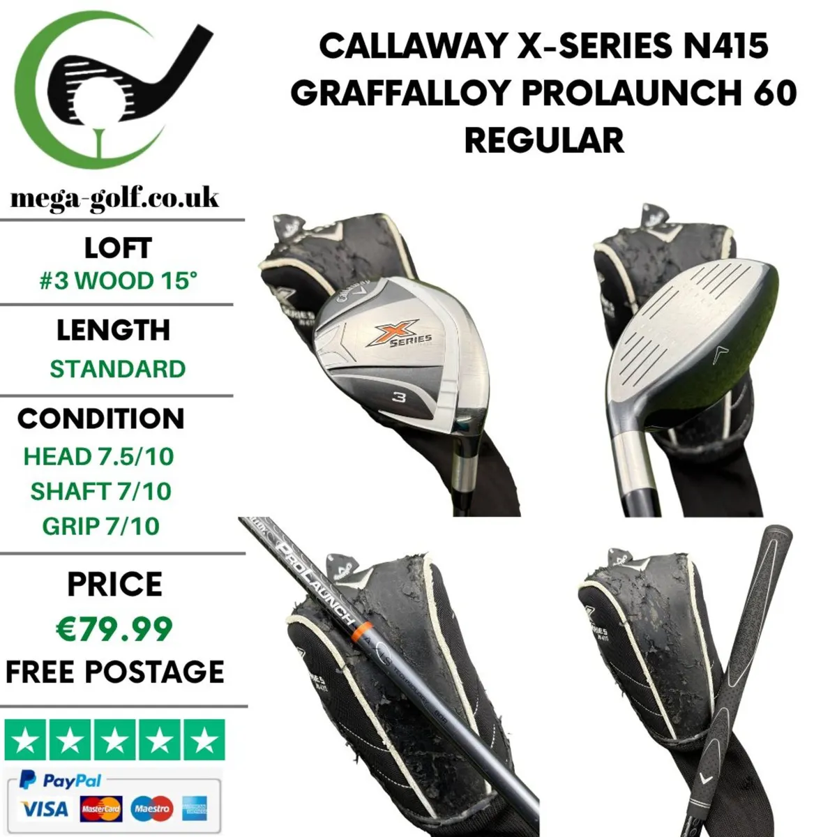 Callaway X-Series N415 #3 Wood 15º / Regular - Image 1