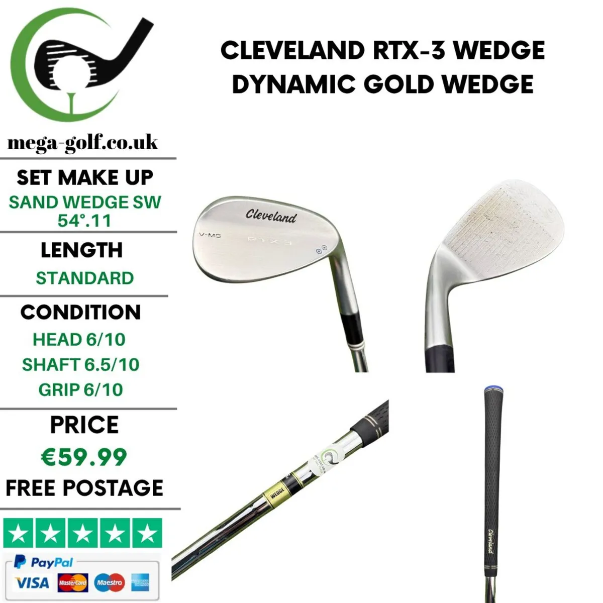 Cleveland RTX-3 Wedge Sw 54°.11 / Wedge - Image 1