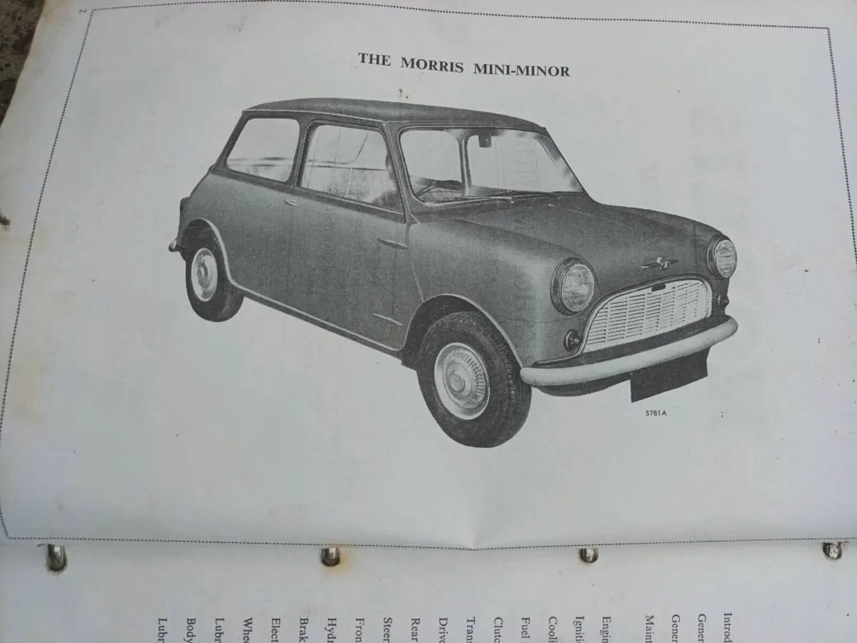 Mini Minor Workshop Manual - Image 2