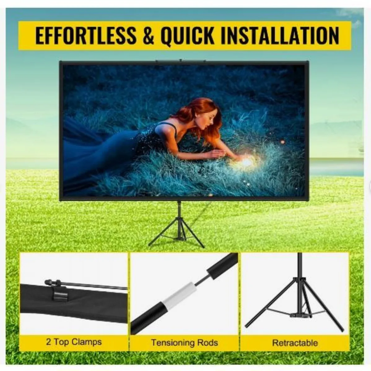 Tripod Projector Screen with Stand 100inch - Image 2