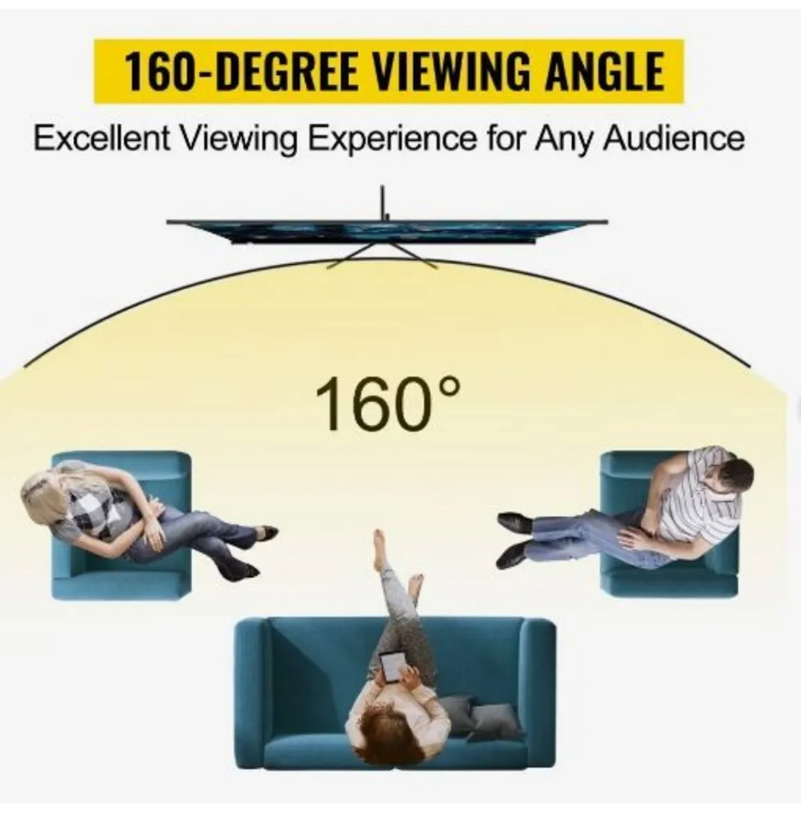 Tripod Projector Screen with Stand 100inch - Image 3