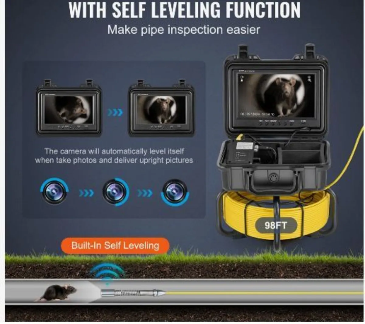 Sewer Camera, 98 ft/30m - Image 2