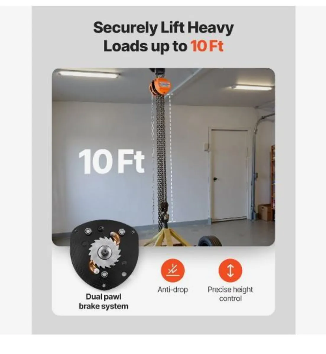 Hand Chain Hoist, 2 Ton Capacity - Image 2