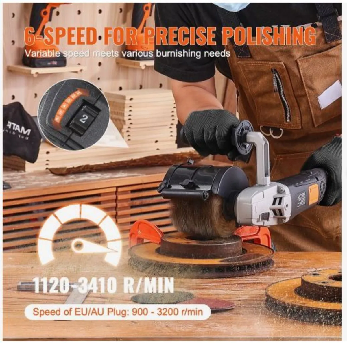 Burnishing Polishing Machine, 1300W 6 Variable - Image 4