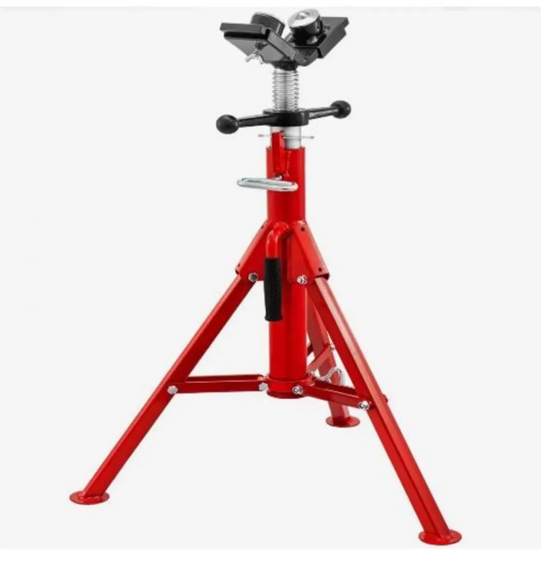 Pipe Jack Stand With 2-Ball Transfer V-Head - Image 1