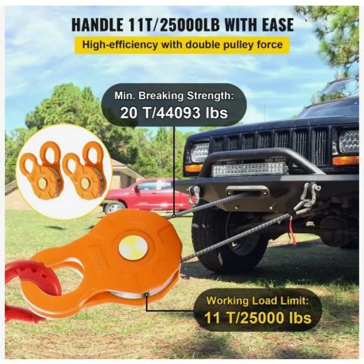 Snatch Block, 11T/25,000 LBS Working Load - Image 2