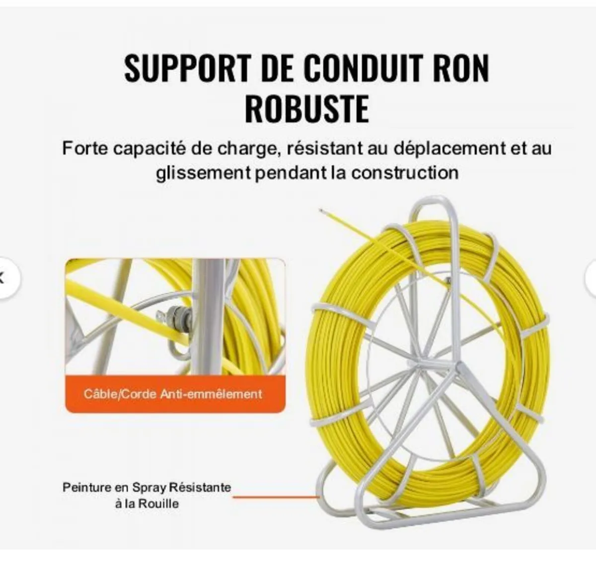 Fish Tape Fiberglass, 129.5 m, 6.4 mm - Image 4