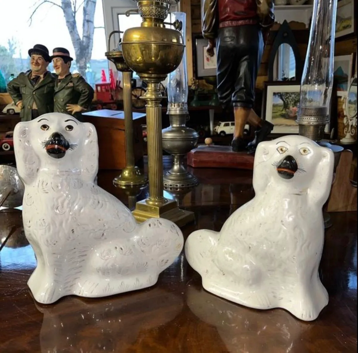 Antique fireside dogs - Image 1