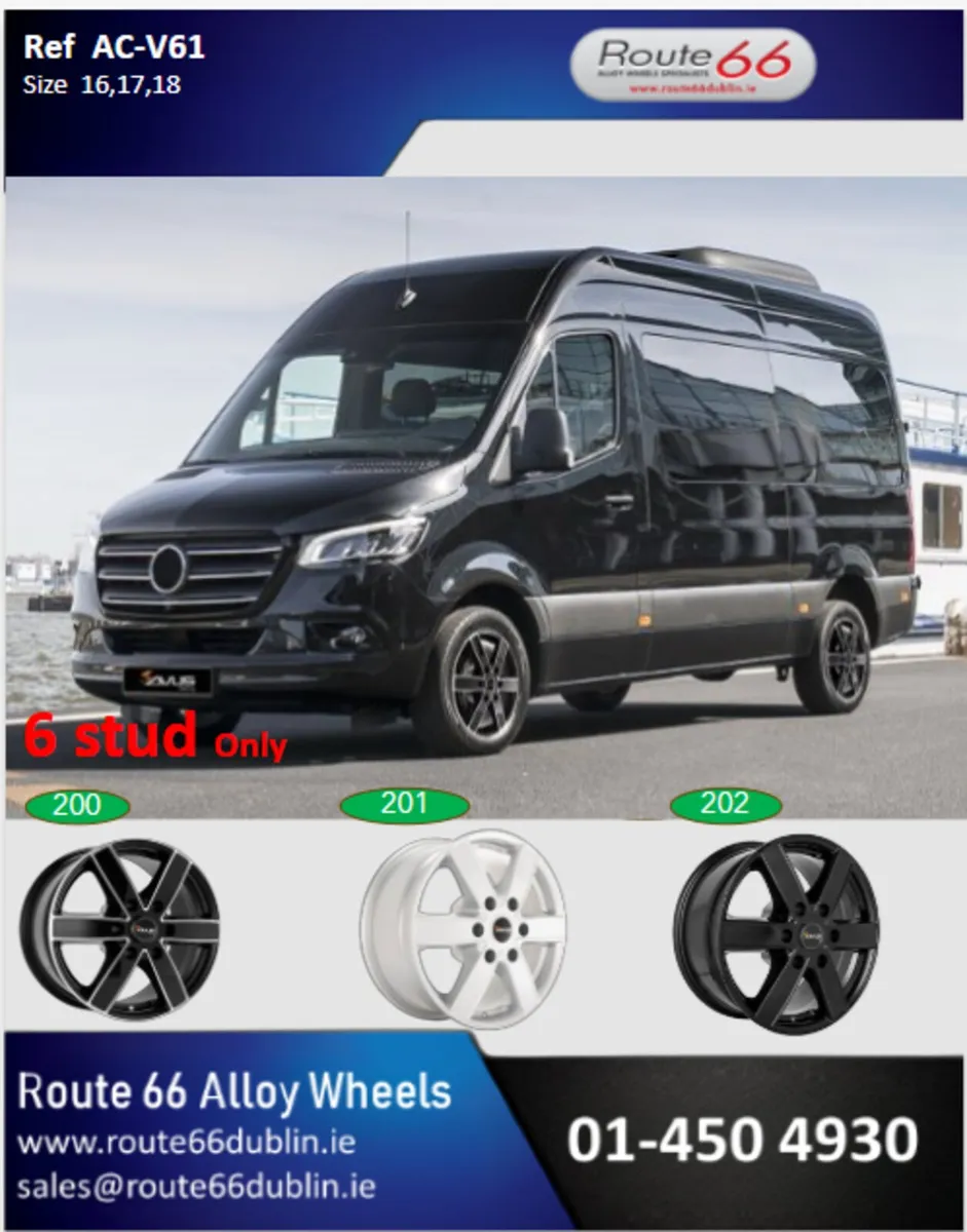 Camper van heavy duty alloy wheels - Image 2