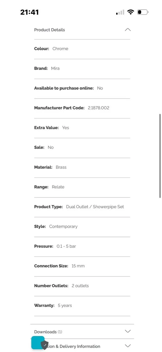 Mira Relate ERD Thermostatic Shower - Image 4