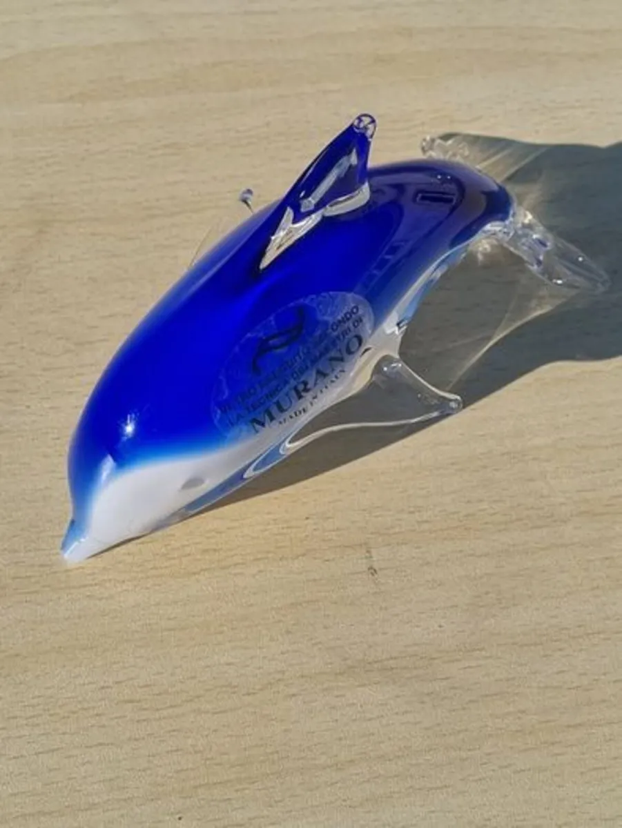 Murano art glass dolphin - Image 1