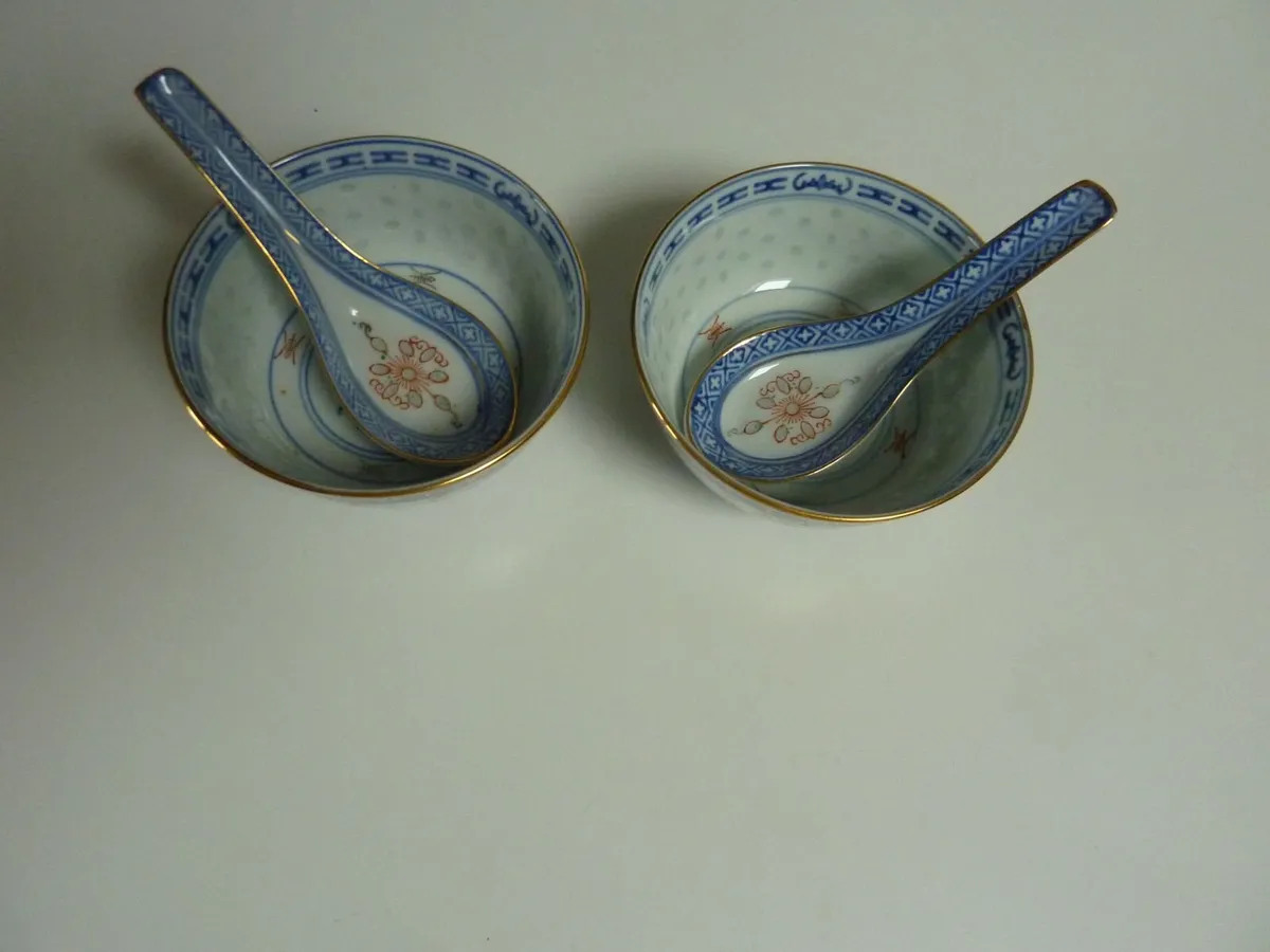 Vintage Chinese rice/ soup bowl sets - Image 3