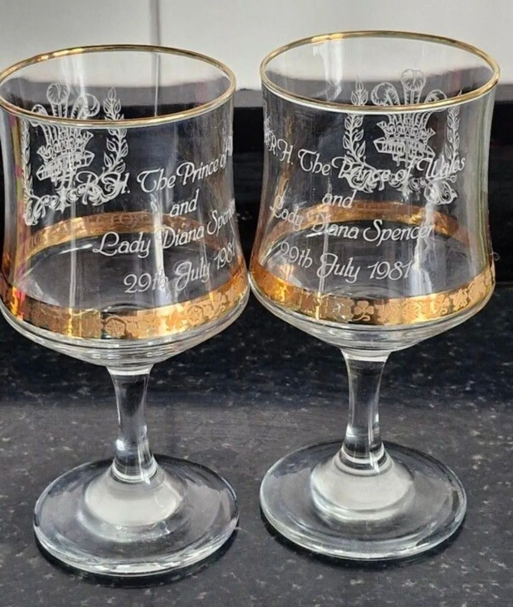 Gold Edged Charles and Diana Royal Wedding 1981 Pa - Image 1