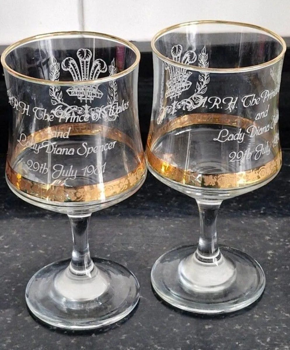 Gold Edged Charles and Diana Royal Wedding 1981 Pa - Image 3