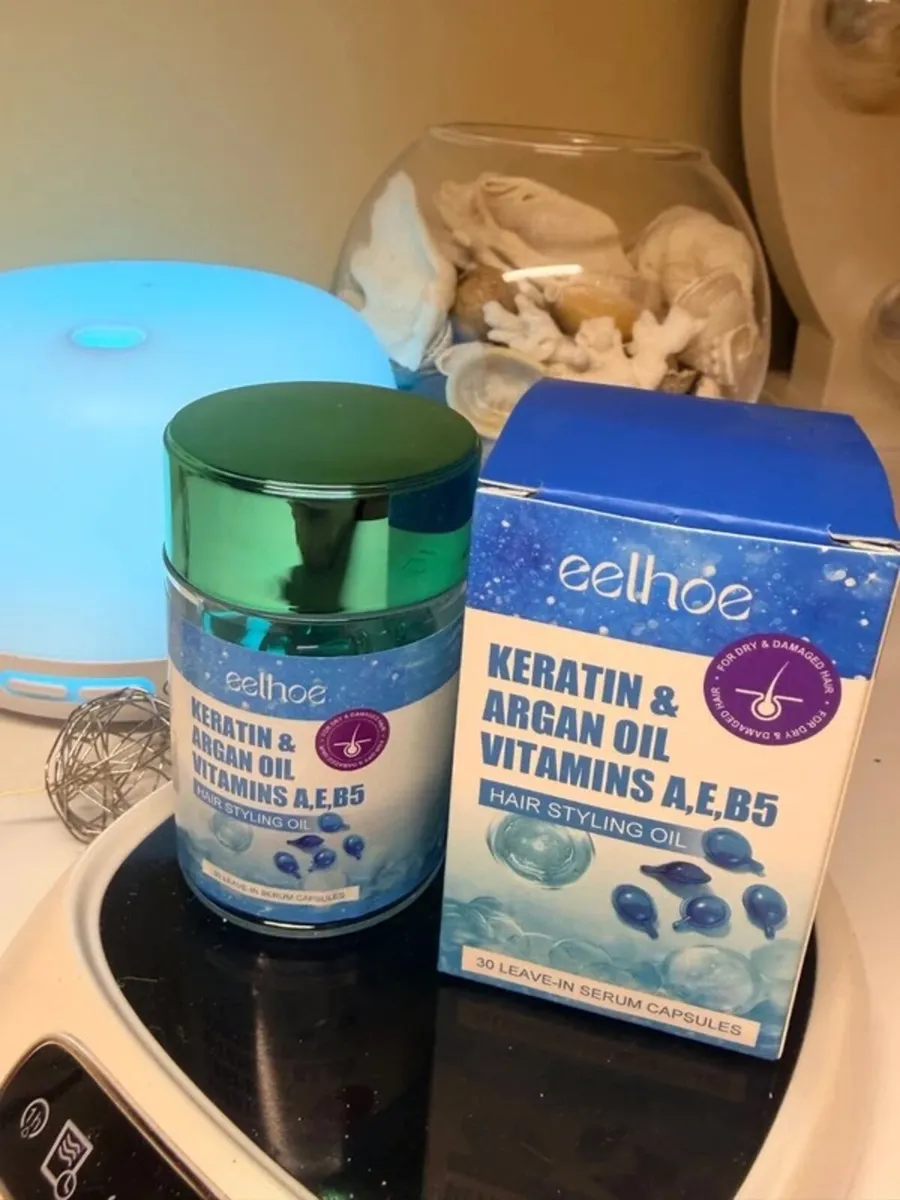 Keratin & Argan Oil Hair Serum Capsules (30pcs)