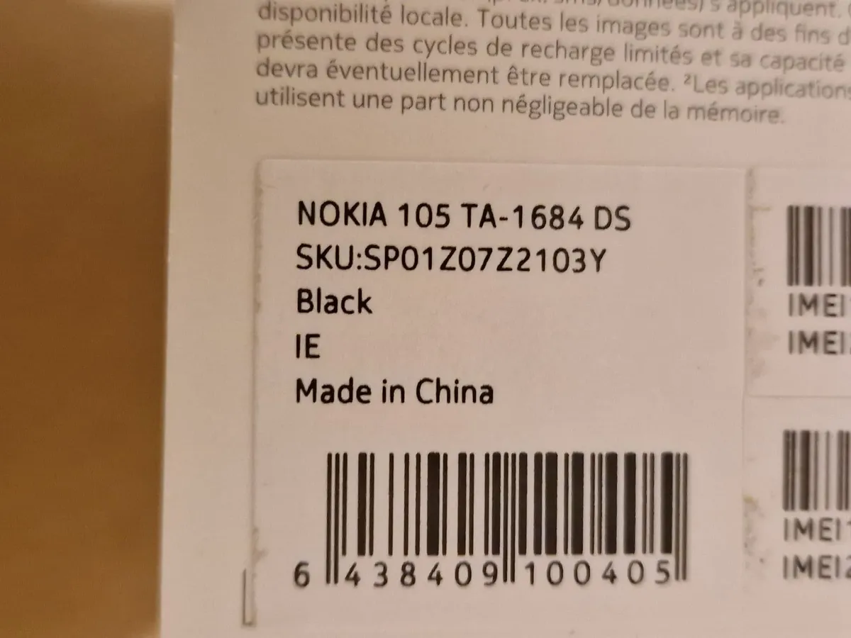 NEW AND SEALED Nokia 105 Dual Sim Mobile - Image 4