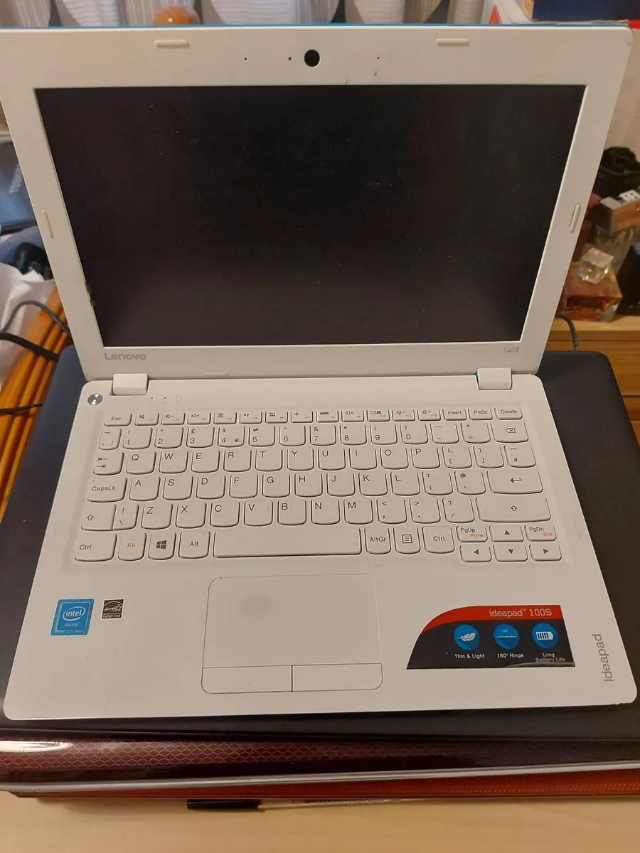 Lenovo Ideapad 100S Laptop, Blue, 2GB RAM 32GB HDD - Image 1