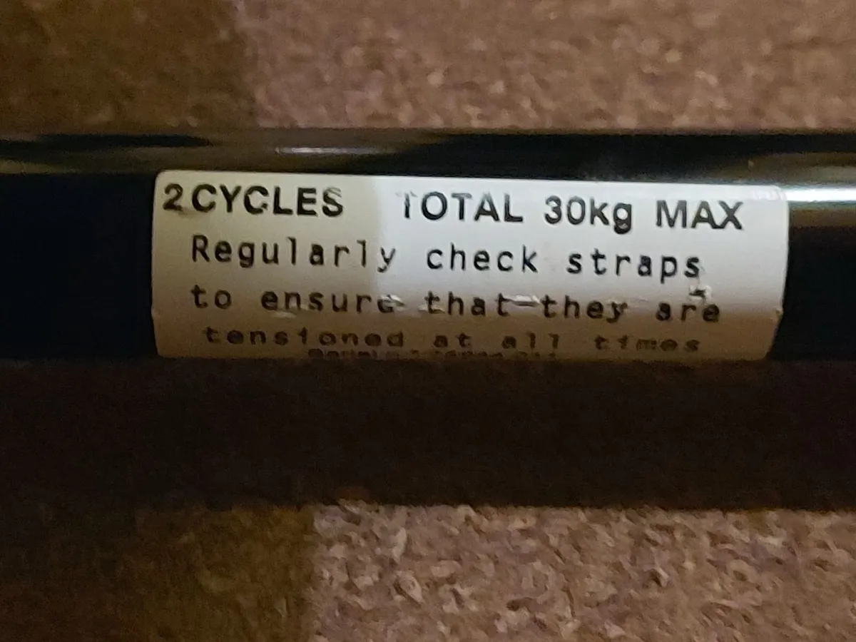 Bicycle Carrier in Excellent Condition Max 2 Bikes - Image 3