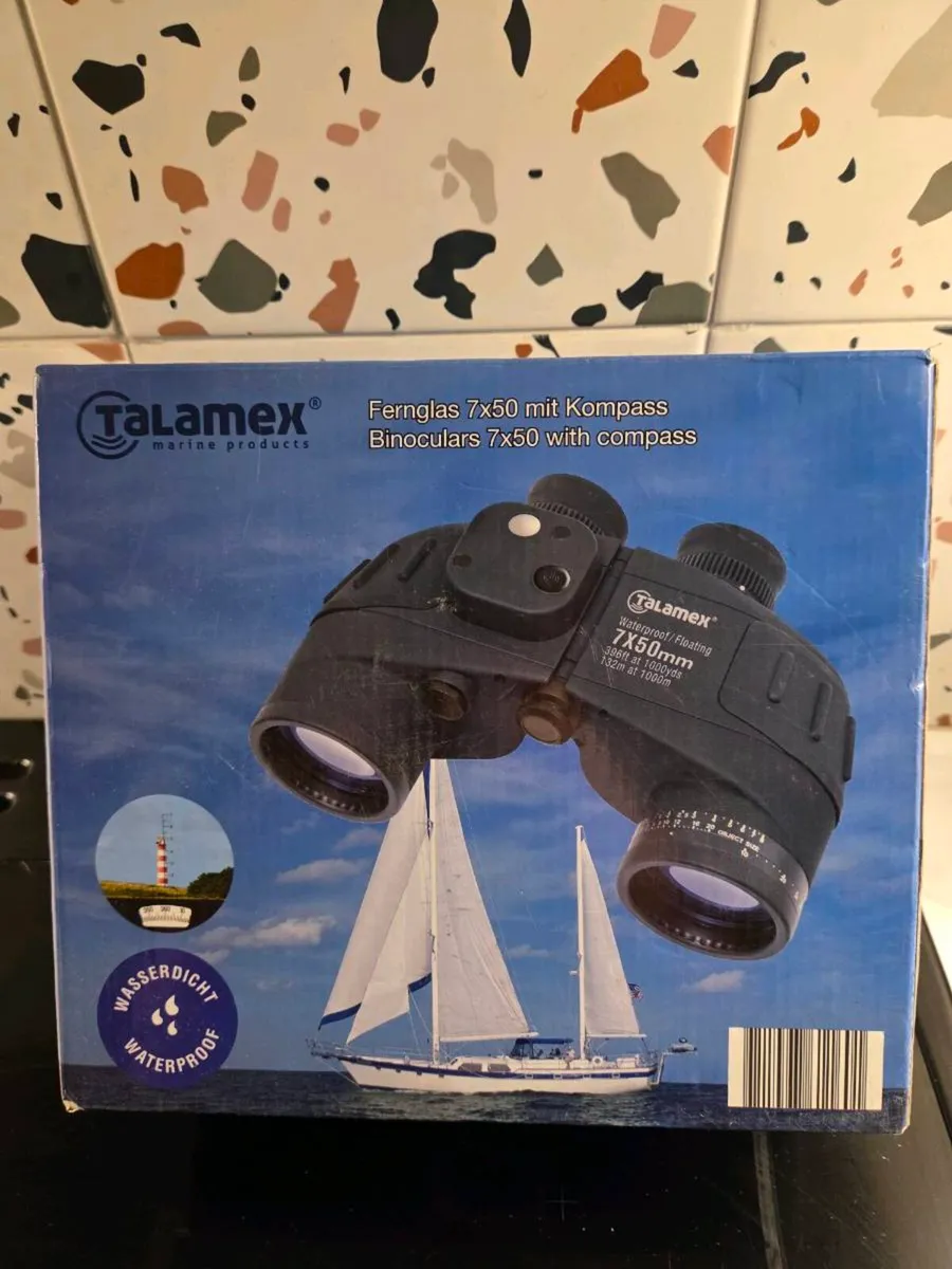 Talamex binoculars 7x50 with compass - Image 1