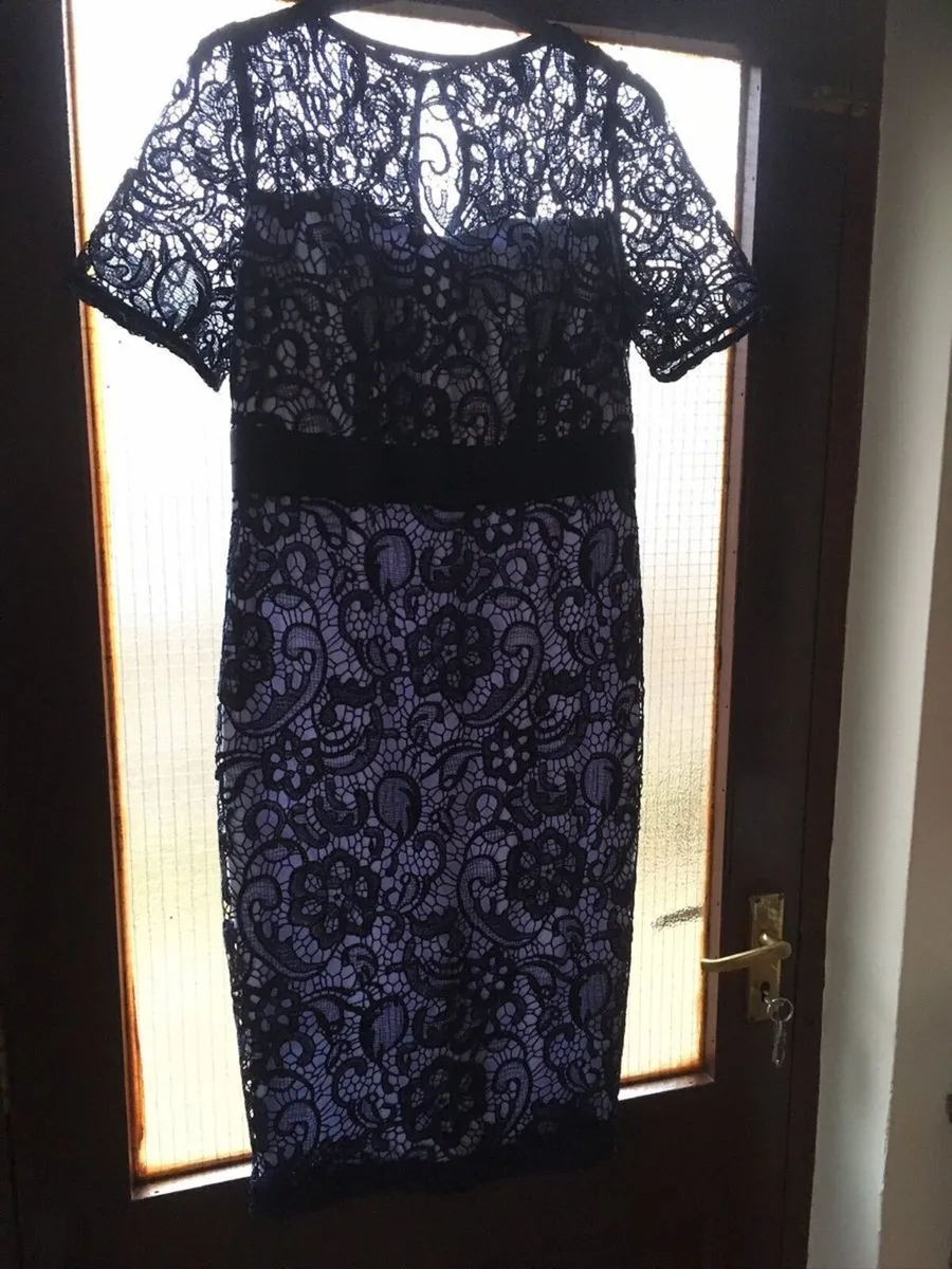 New Berkertex Lace Dress, Size 12, Fully Lined - Image 1