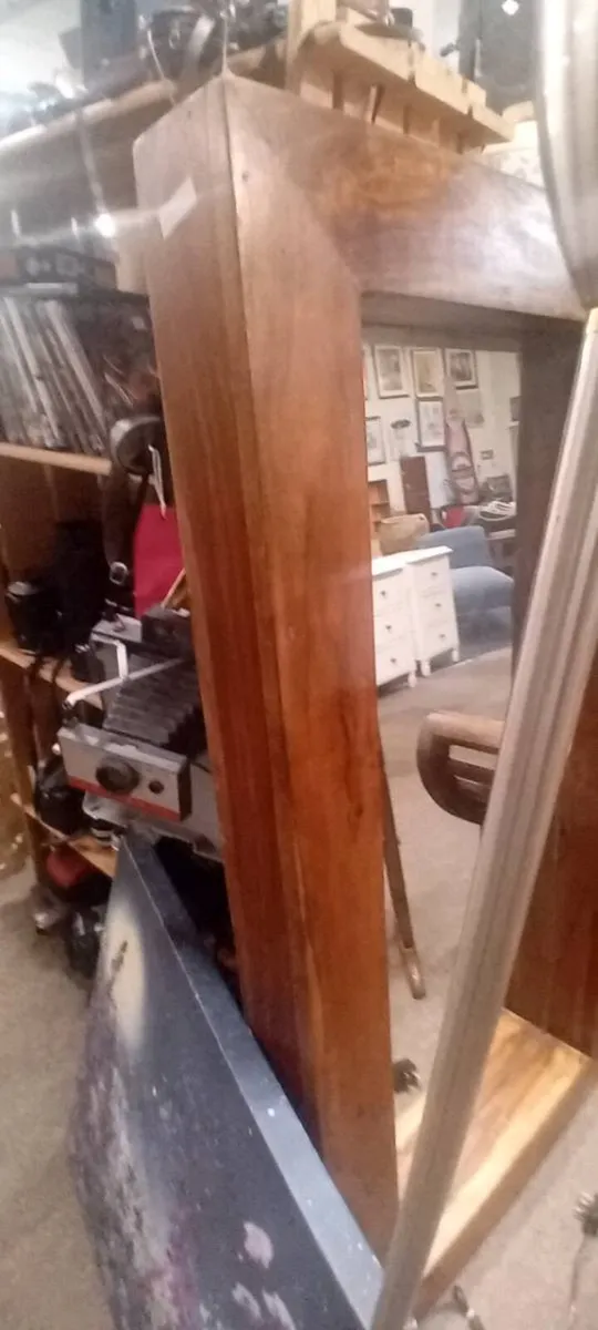 Large Hardwood Framed Wall Mirror - Image 2