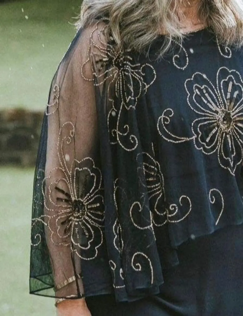 Occasion Dress, head piece and clutch bag - Image 1