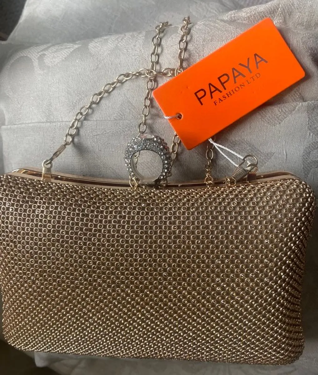 Occasion Dress, head piece and clutch bag - Image 3