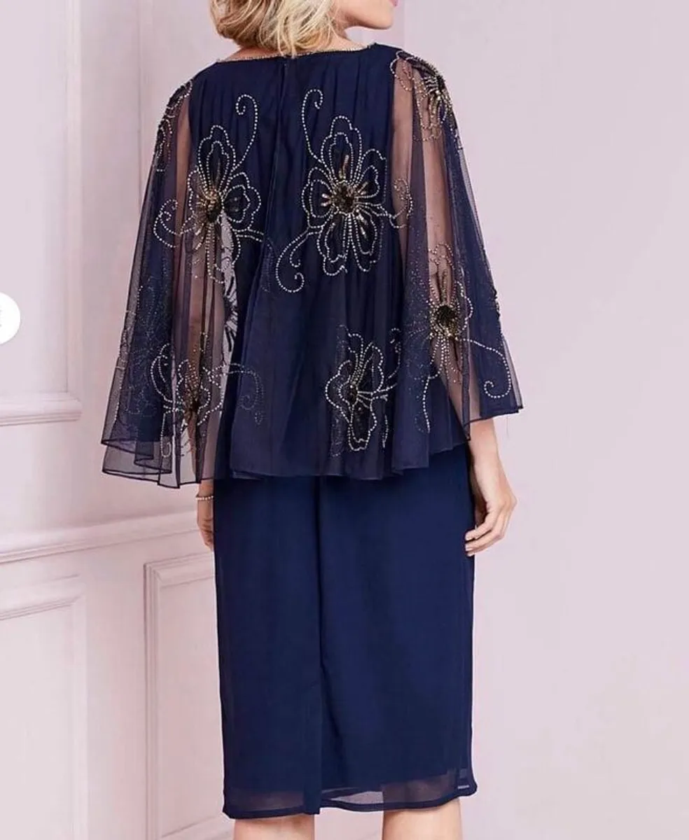 Occasion Dress, head piece and clutch bag - Image 4