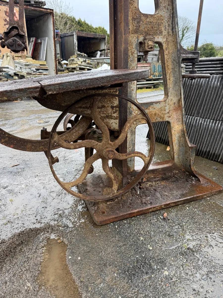 Large very old vintage band saw - Image 4