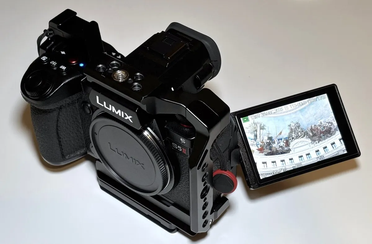 Panasonic LUMIX S5II with Smallrig cage and handle - Image 2