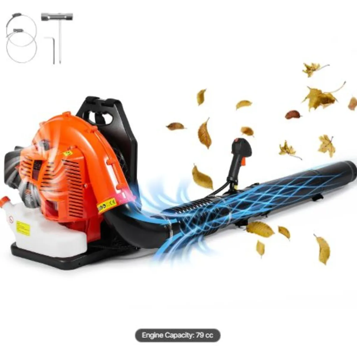 Backpack Leaf Blower, 79CC 2-Cycle Gas Leaf Blower - Image 1