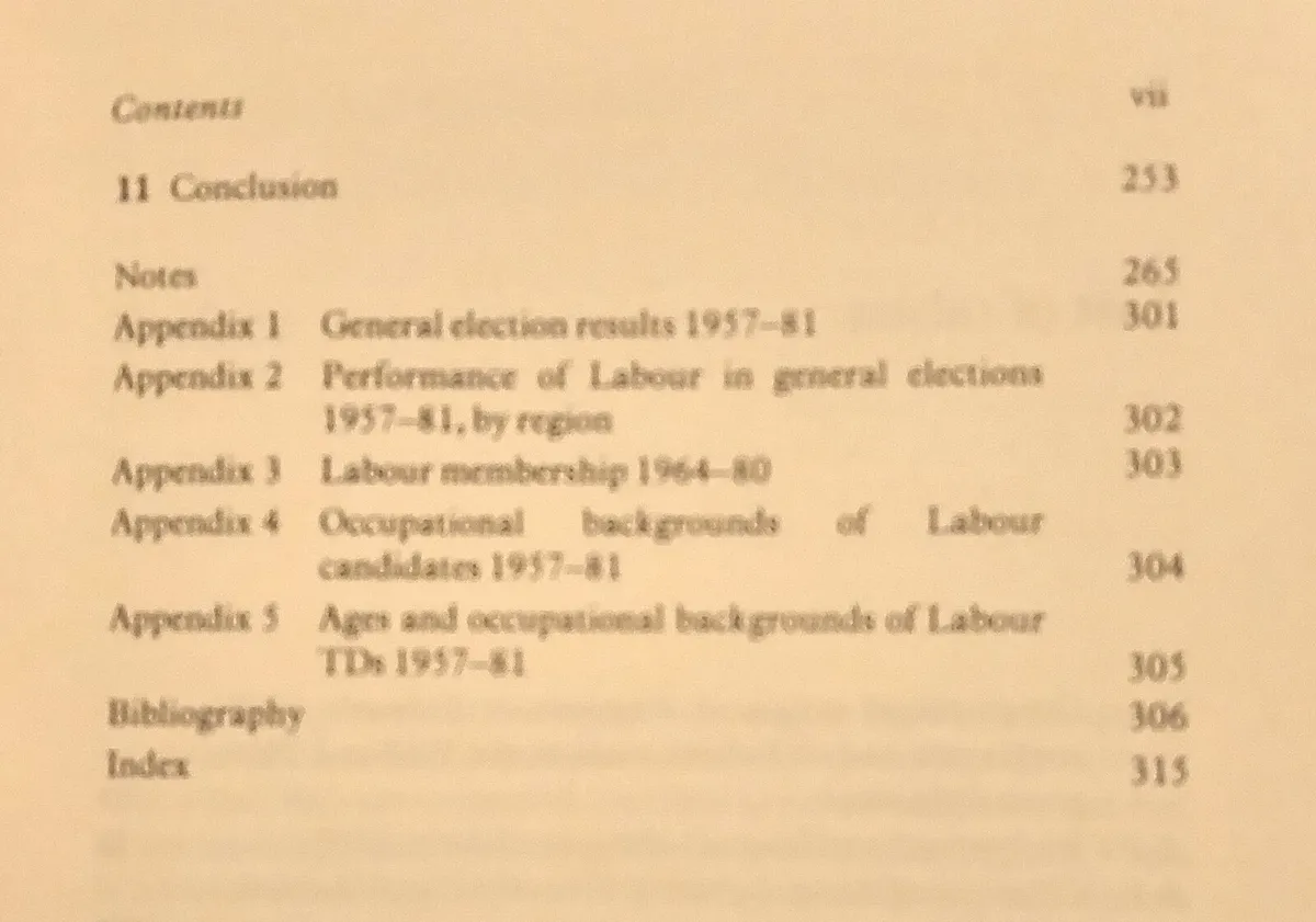 Irish Labour Party Transition 1957 1982 Book - Image 4
