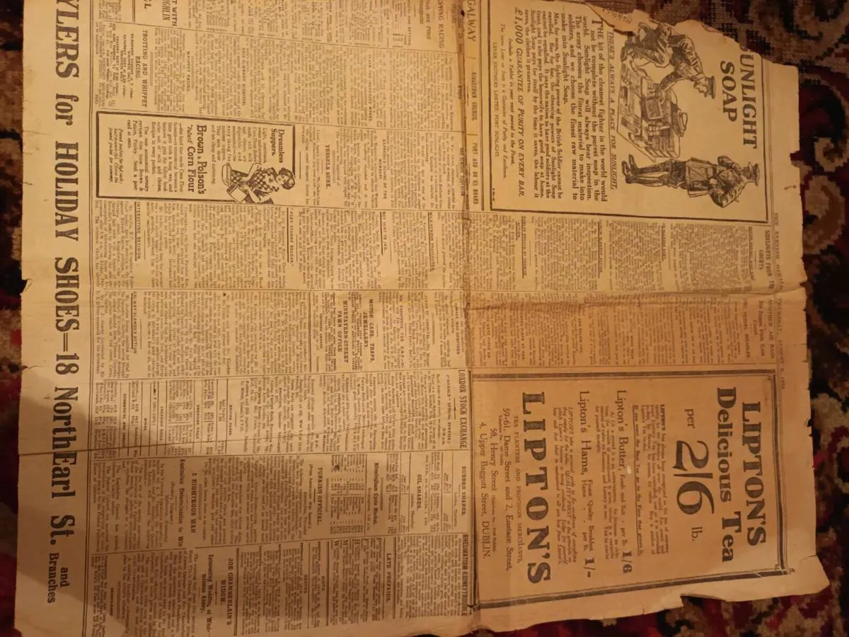 1916 Evening Herald pages - Image 2