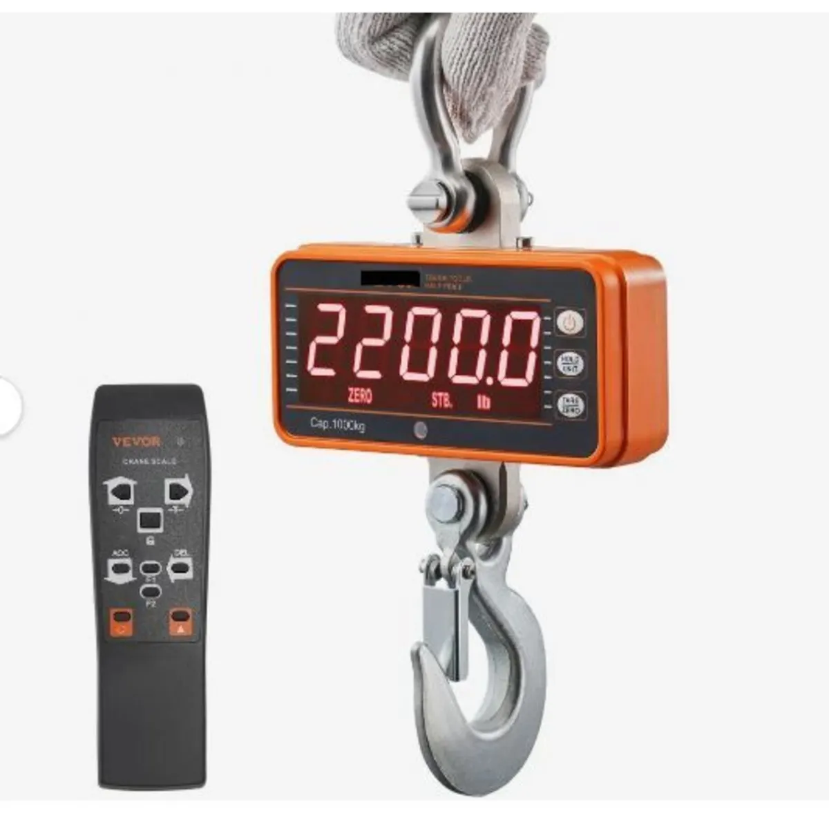 Digital Crane Scale, 2200 lbs/1000 kg - Image 1