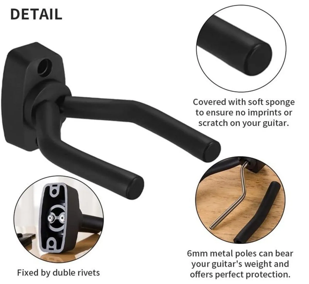 Guitar Wall Mount Hanger - Image 2