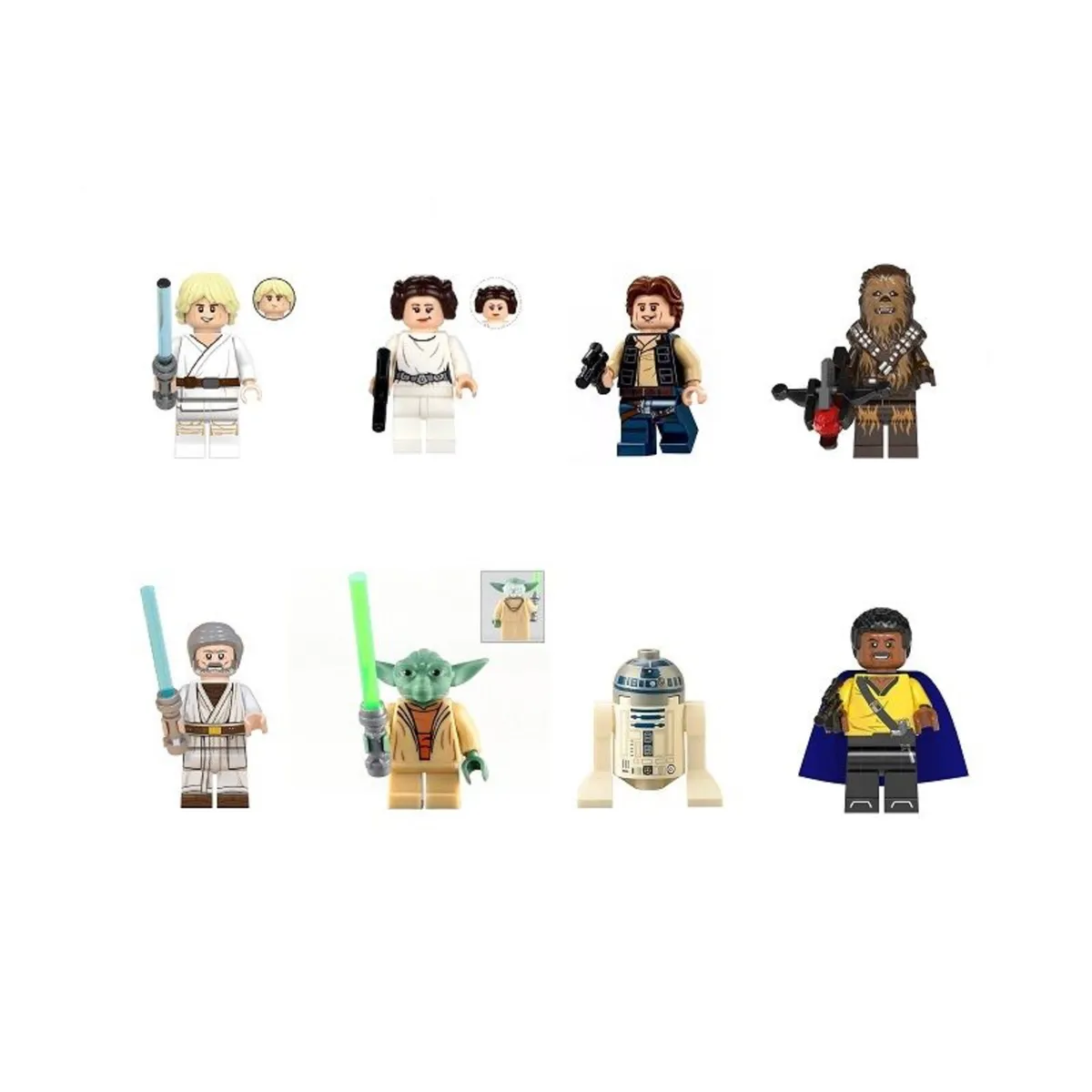Star Wars Heroes Minifigure Bundle (8-Pack Set) - Image 1