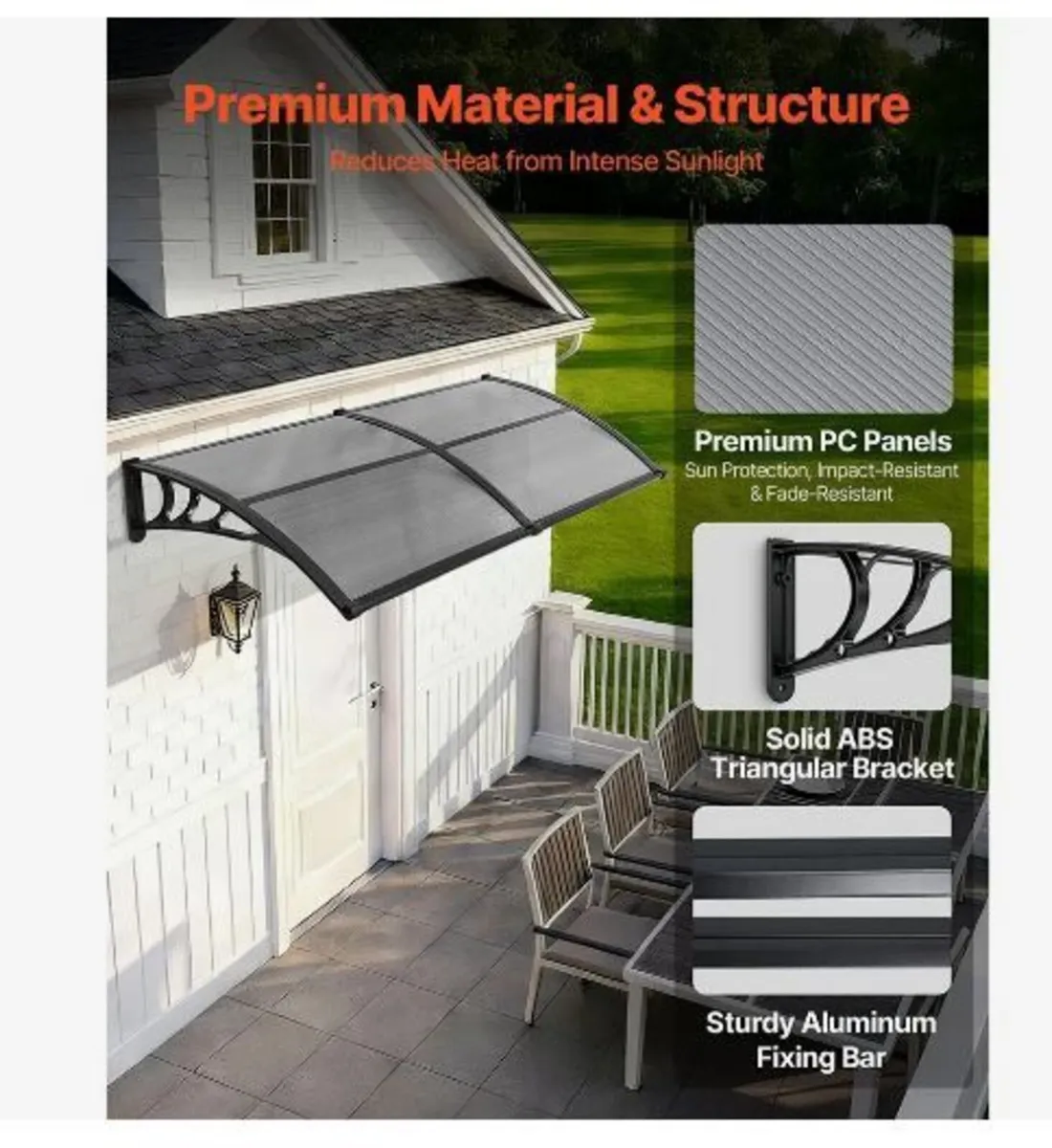 Awnings for Door Entrance, 38 x 78 in - Image 2