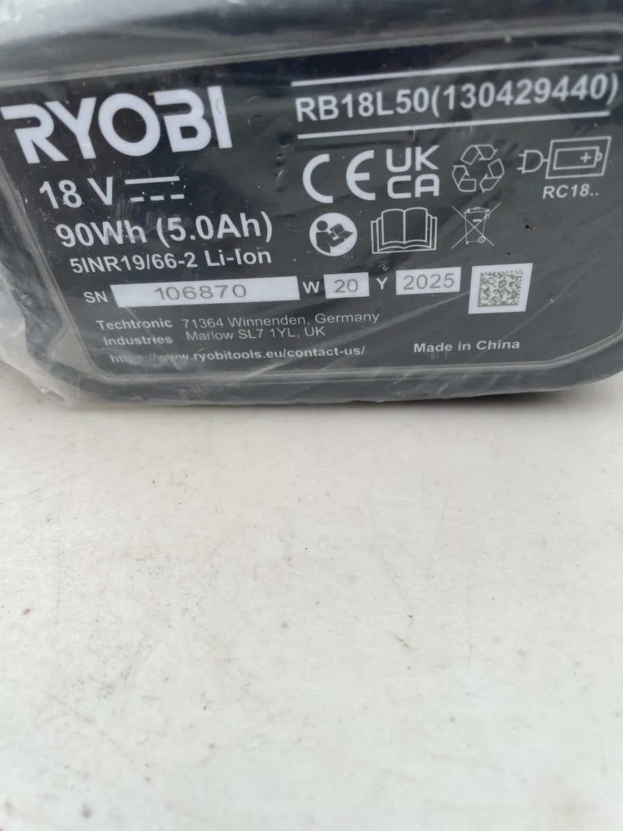 Ryobi 5amp battery’s - Image 4