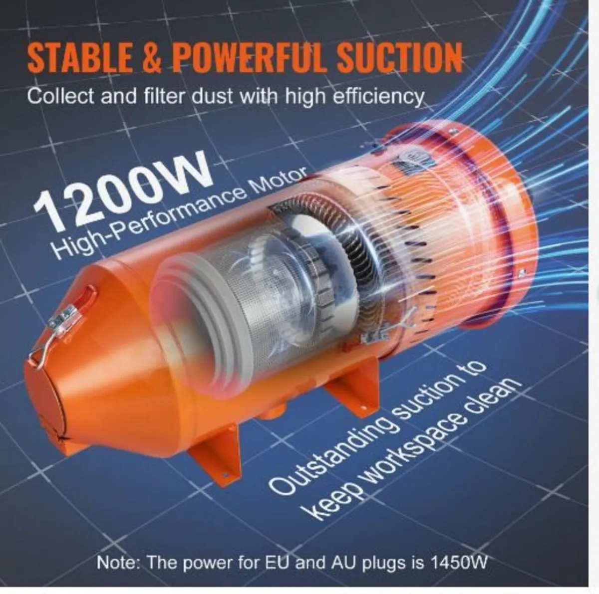 Dust Collection System: 1450W - Image 3