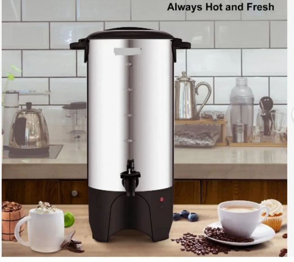 Commercial Coffee Urn, 50 Cups Stainless Steel - Image 3