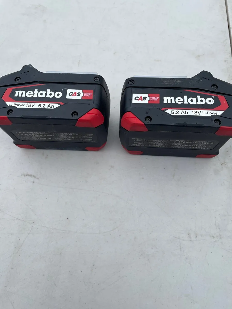 Metabo 5.2 18v battery’s