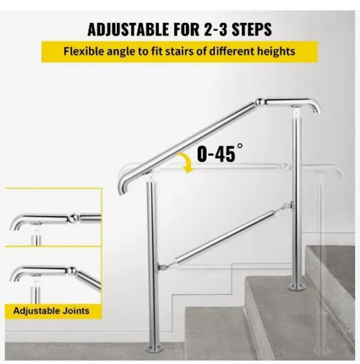 3 Step Railing Stainless Steel Transitional - Image 4