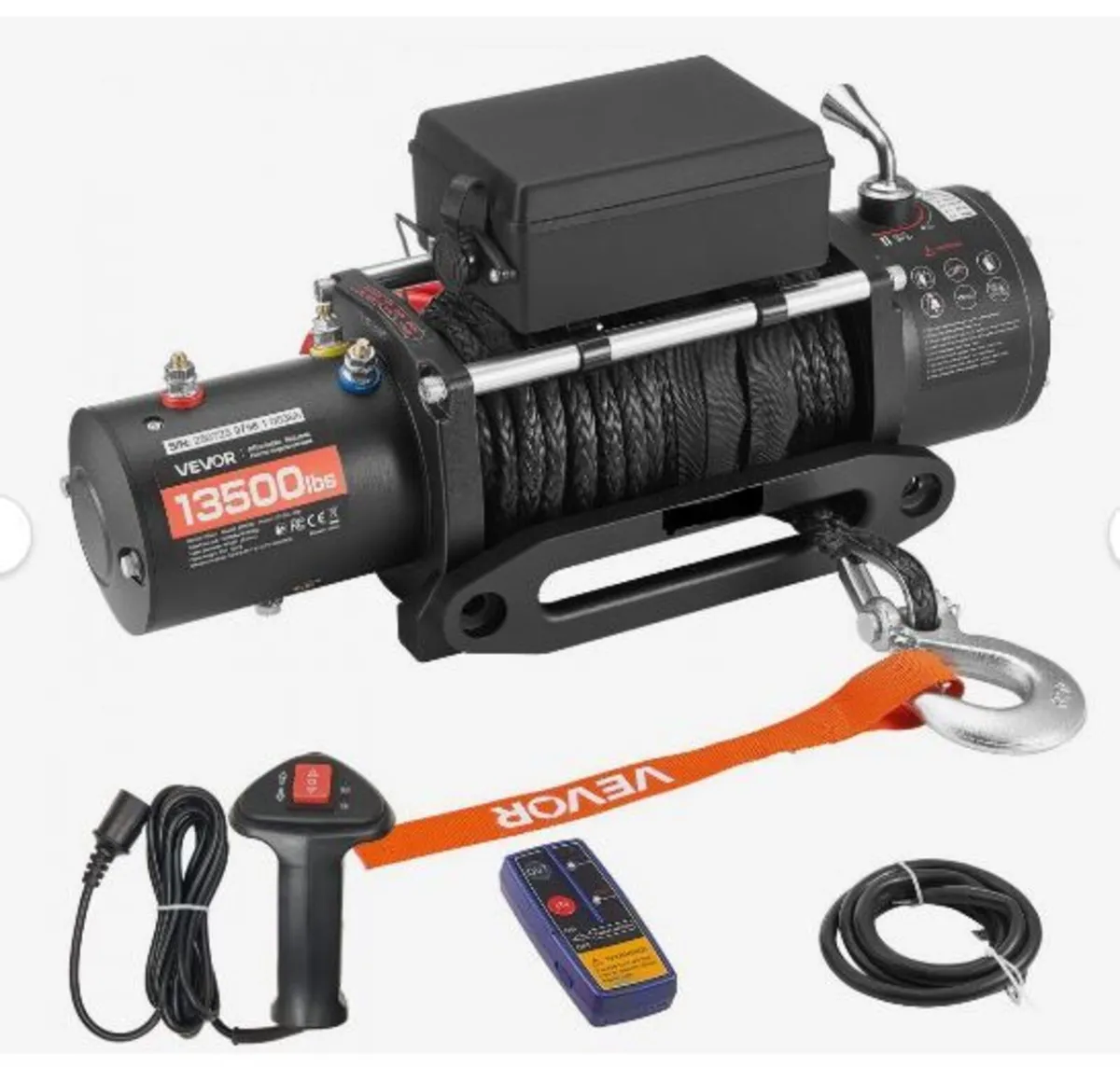 Electric Winch, 6100 kg Load Capacity, - Image 1